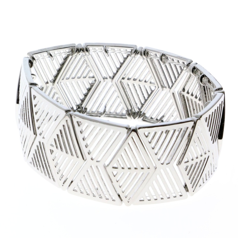 Express Fashion-Bracelet Silver-Tone NWT - Picture 4 of 5